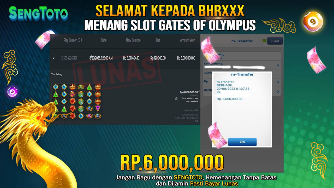 BUKTI PEMBAYARAN JACKPOT SLOT POWER OF ODIN DI BAYAR LUNAS !
