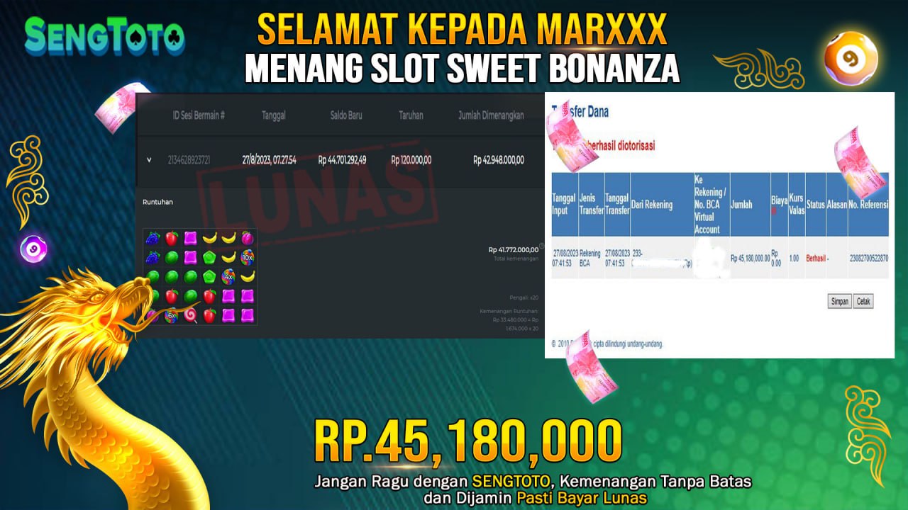 BUKTI PEMBAYARAN JACKPOT SLOT STARLIGHT PRINCESS DI BAYAR LUNAS !