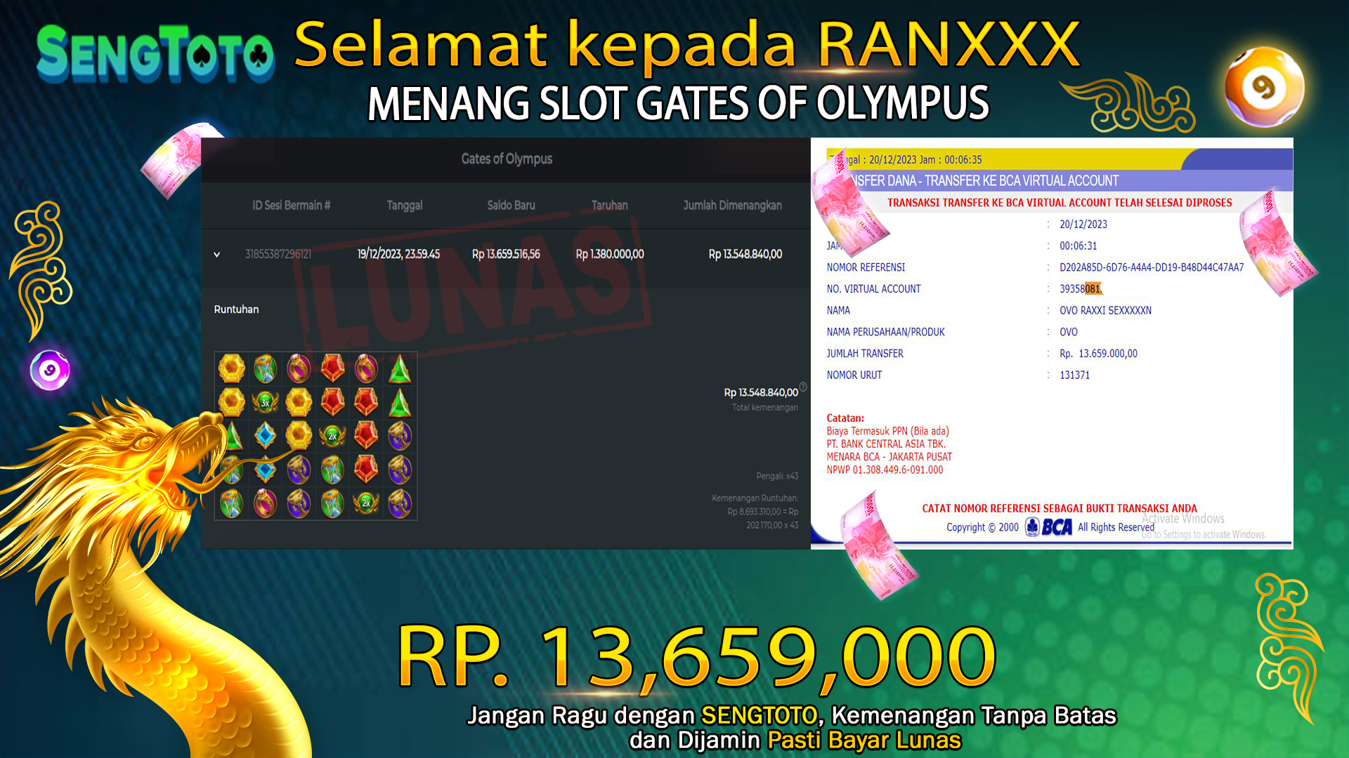BUKTI PEMBAYARAN SLOT GATES OF OLYMPUS