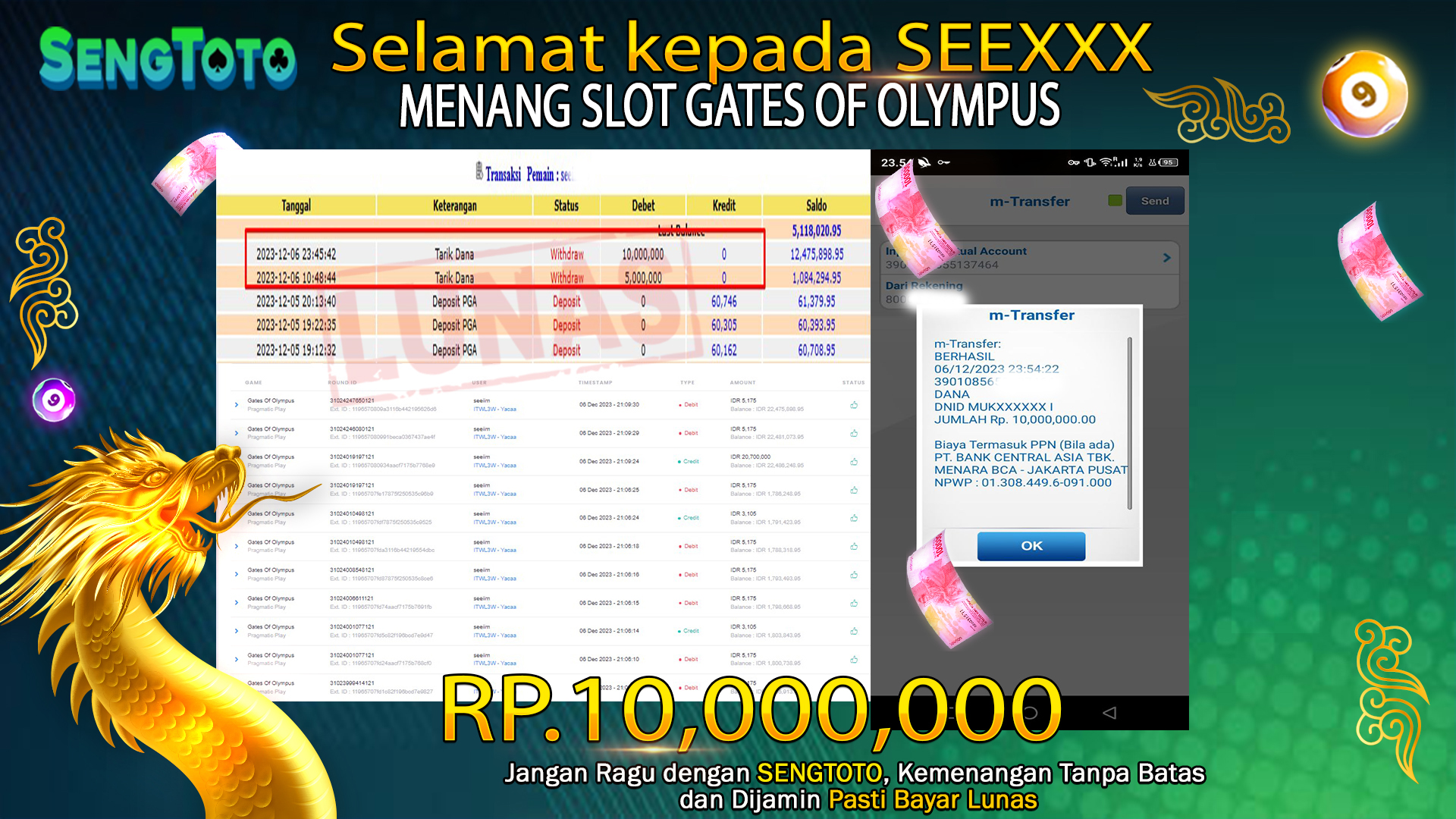 BUKTI PEMBAYARAN JACKPOT SLOT GATES OF OLYMPUS