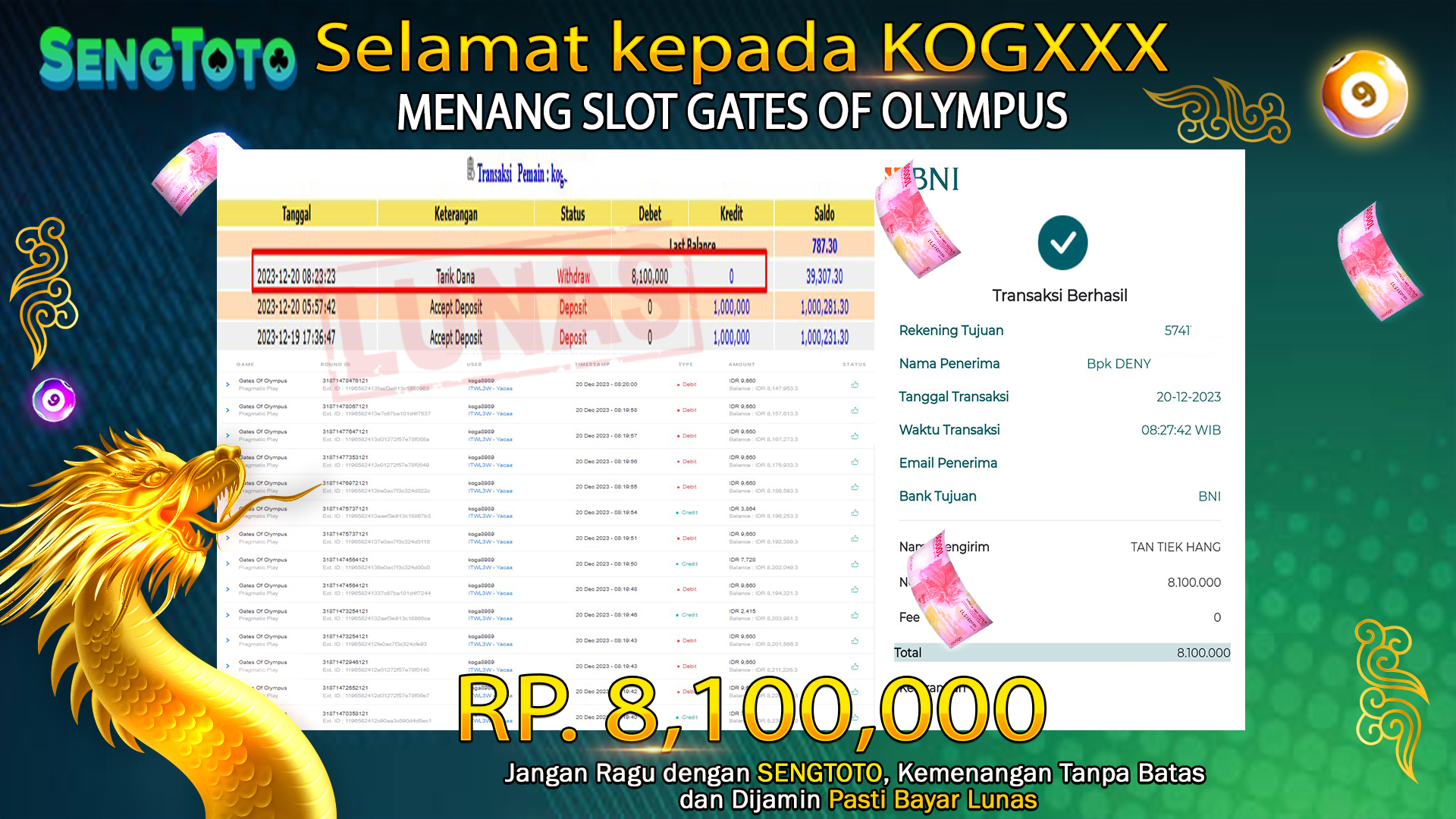 BUKTI PEMBAYARAN SLOT GATES OF OLYMPUS