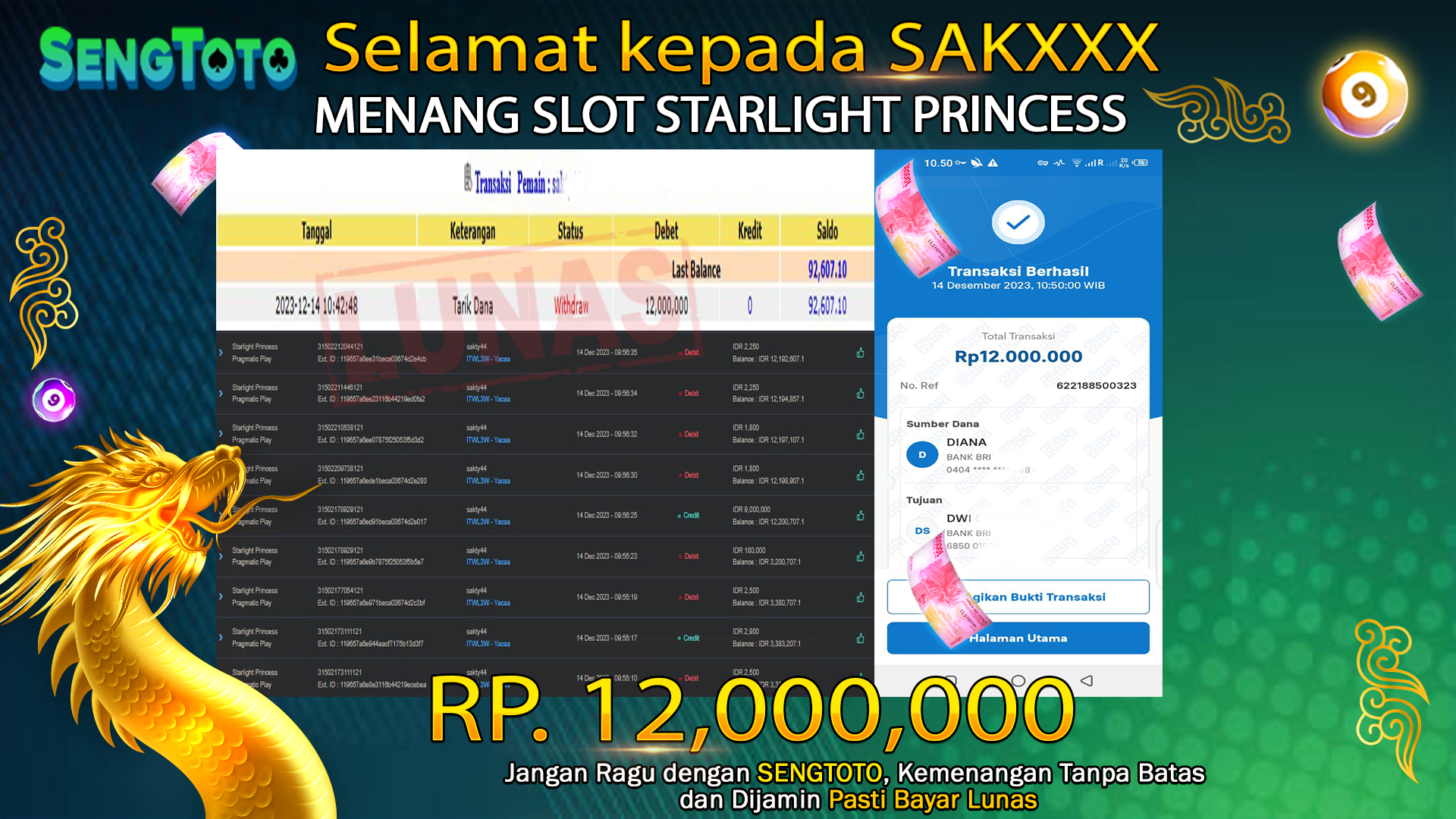 BUKTI PEMBAYARAN SLOT STARLIGHT PRINCESS