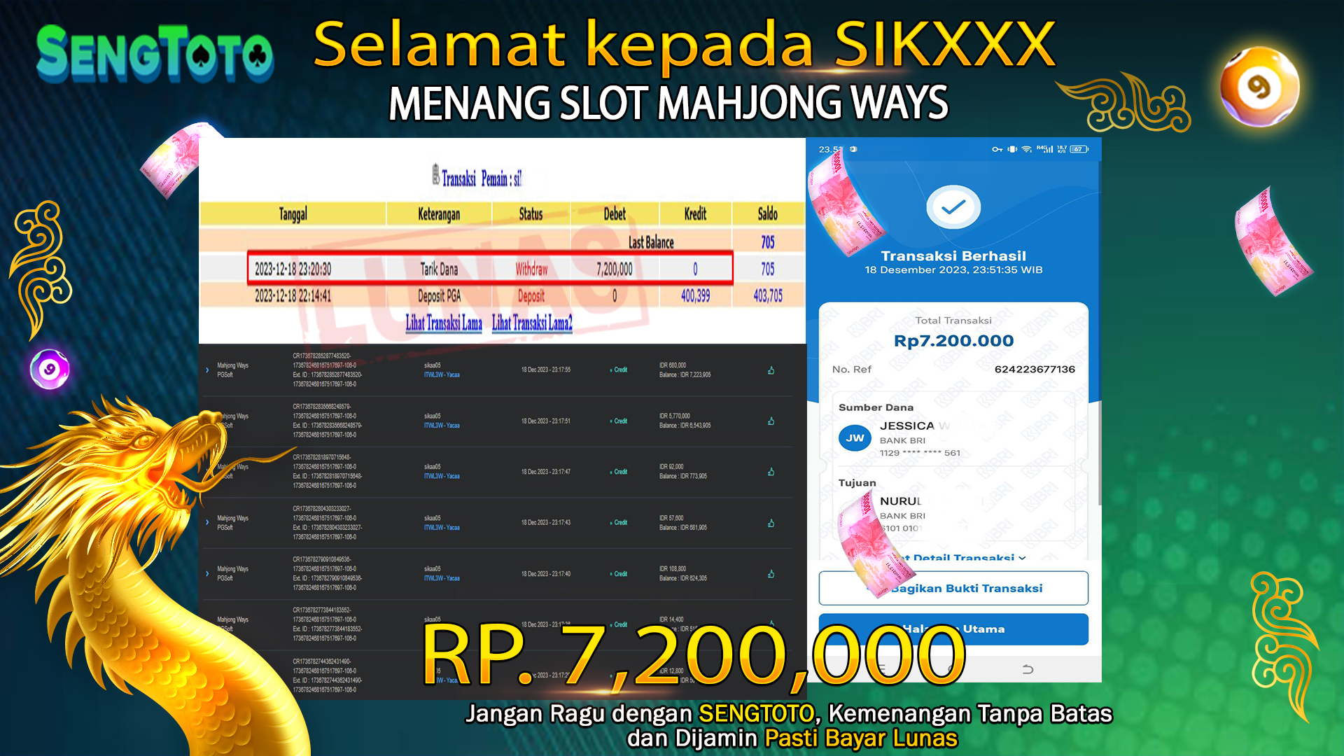 BUKTI PEMBAYARAN SLOT MAHJONG WAYS